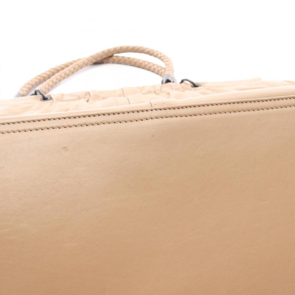BOTTEGA VENETA Cream Leather Intrecciato Tote Bag - Picture 9 of 12